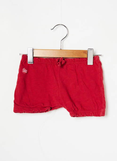 Short tissage jersey taille élastique rouge BOBOLI enfant