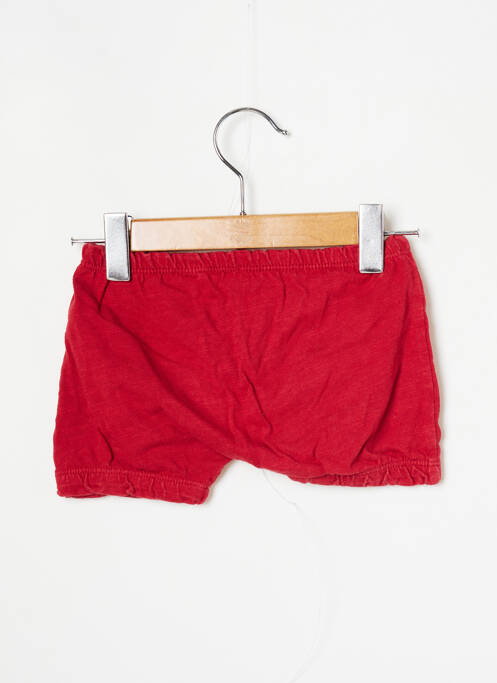 Short tissage jersey taille élastique rouge BOBOLI enfant