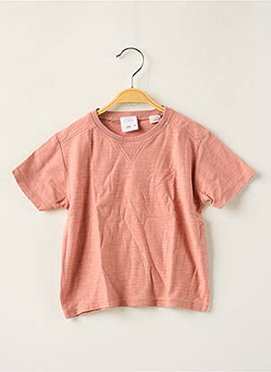 T-shirt stretch manches courtes rose ZARA garcon