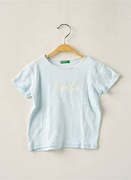 T-shirt stretch manches courtes bleu BENETTON garcon