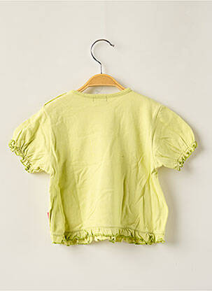 T-shirt coupe cintrée manches courtes vert ELLE fille