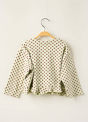 Veste casual col rond vert LILI GAUFRETTE fille