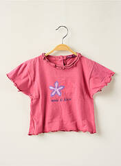 T-shirt rose MISS P.BOY pour fille seconde vue