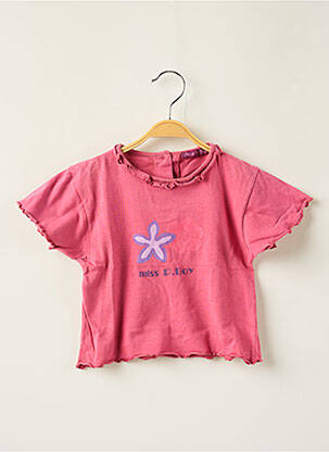 T-shirt rose MISS P.BOY pour fille