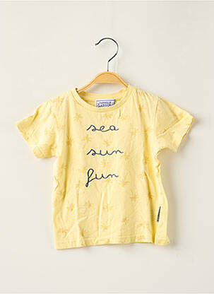 T-shirt jaune LA FABRIQUE DES GARÇONS pour garçon