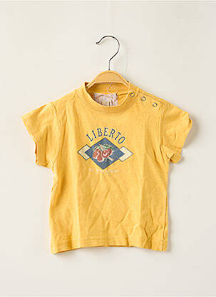 T-shirt jaune LIBERTO pour garçon