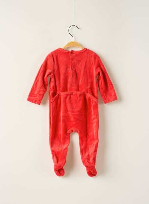Pyjama fermeture pressionnée rouge BÉBÉ RÊVE garcon