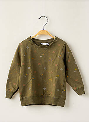 Sweat-shirt stretch manches longues vert NAME IT garçon