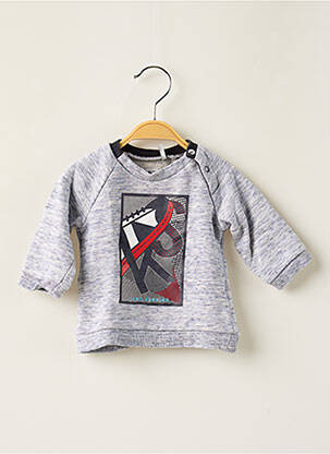 Sweat-shirt stretch manches longues gris IKKS garçon