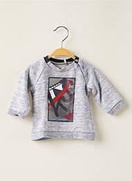 Sweat-shirt stretch manches longues gris IKKS garcon