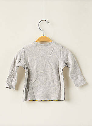 T-shirt manches longues manches longues gris IKKS garçon