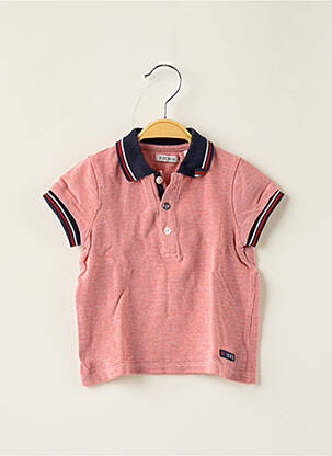 Polo stretch manches courtes rouge IKKS garçon