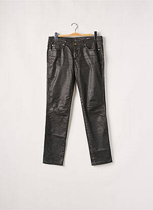 Pantalon slim taille normale taille normale marron purple and pink femme