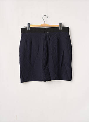 Jupe courte taille élastique bleu IKKS femme