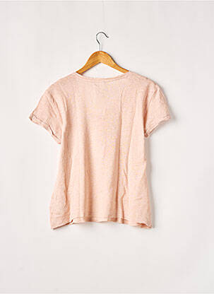 Top coupe fluide manches courtes rose SUMMUM femme