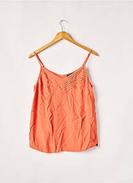 Top stretch sans manche orange BONOBO femme
