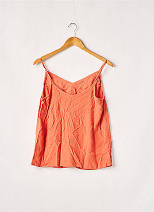 Top stretch sans manche orange BONOBO femme