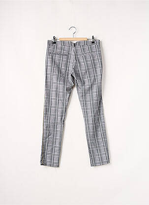 Pantalon chino broderie galons latéraux taille normale noir PLEASE femme