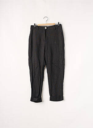 Pantalon chino fermeture zippée sous rabat boutonné taille normale noir PROMOD femme