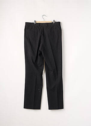 Pantalon droit tissage popeline taille normale noir SANS MARQUE homme