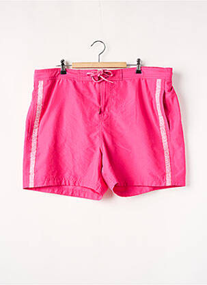 Short de bain tissage imperméable rose CALVIN KLEIN homme