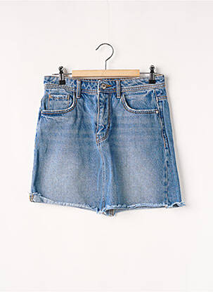 Jupe mi-longue taille normale bleu PIMKIE femme