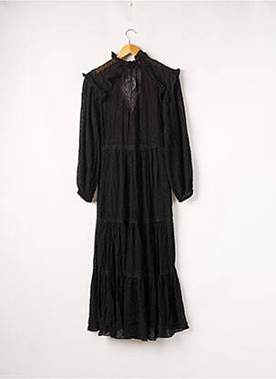 Robe longue manches longues manches longues noir KOOKAI femme