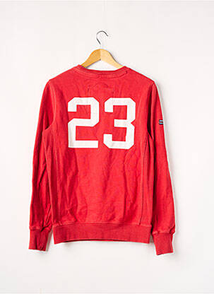 Sweat-shirt stretch manches longues rouge SUPERDRY homme