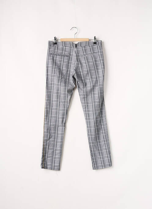 Pantalon chino broderie galons latéraux taille normale noir PLEASE femme