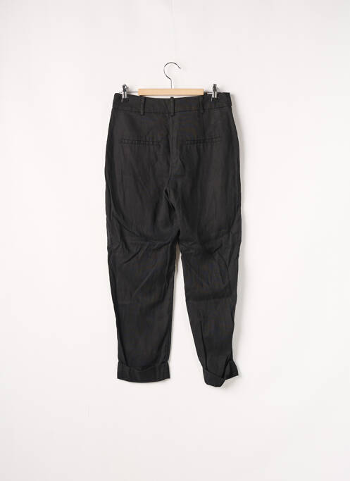 Pantalon chino fermeture zippée sous rabat boutonné taille normale noir PROMOD femme