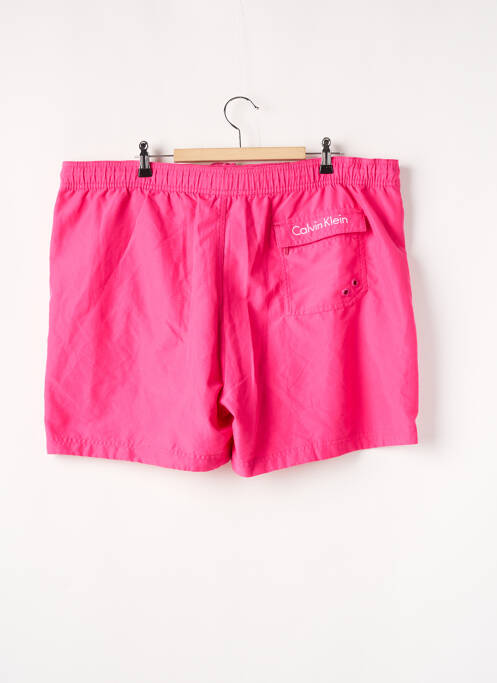 Short de bain tissage imperméable rose CALVIN KLEIN homme