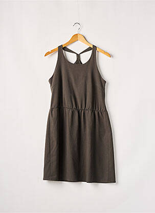 Robe mi-longue sans manche sans manche vert ETAM femme