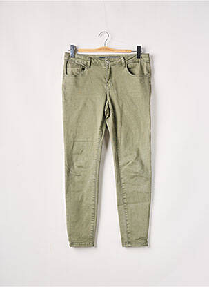 Jeans coupe slim vert BROADWAY pour femme