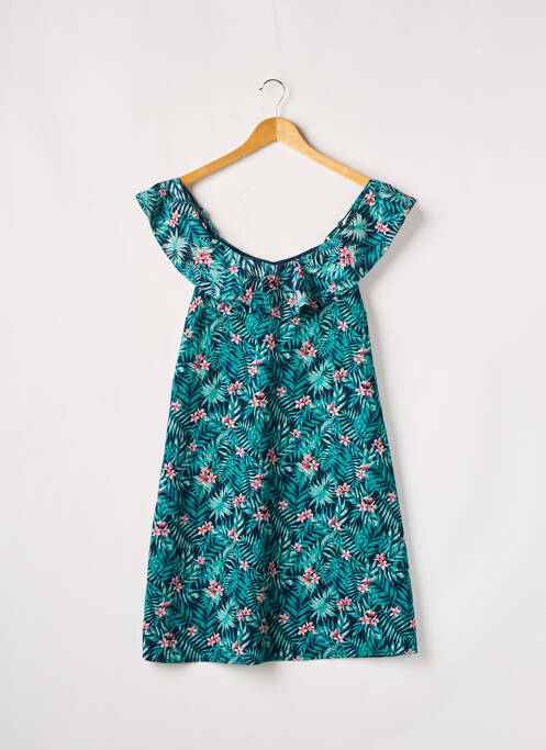 Robe courte manches courtes manches courtes bleu KIABI femme