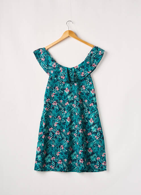 Robe courte manches courtes manches courtes bleu KIABI femme