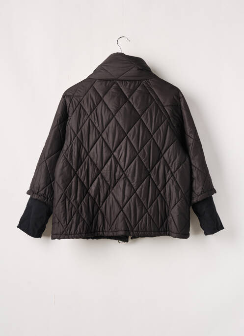 Doudoune poches sans capuche noir MADE IN ITALY femme