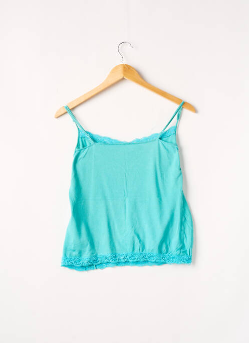 Top tissage jersey fines bretelles bleu JENNYFER femme