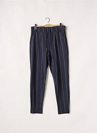 Pantalon slim taille élastique taille haute bleu ONLY femme