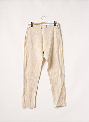 Pantalon droit taille haute taille haute beige BANDITAS FROM MARSEILLE femme