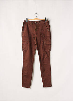 Pantalon cargo poches taille normale marron CREAM femme