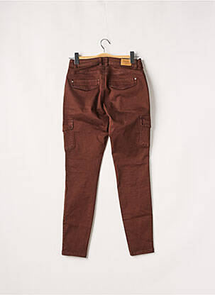 Pantalon cargo poches taille normale marron CREAM femme