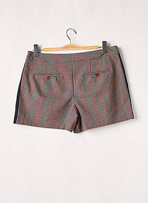 Short fermeture zippée sous rabat avec crochet taille normale rouge KOOKAI femme