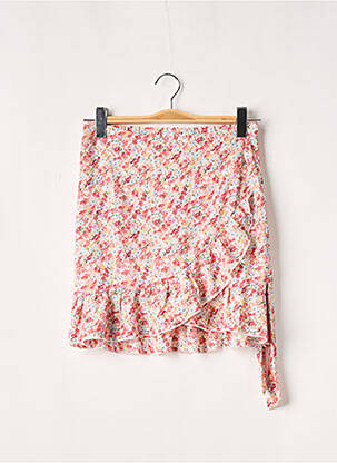 Jupe courte taille haute rose PEACE N'LOVE femme