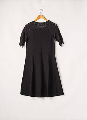 Robe mi-longue manches courtes manches courtes noir STREET ONE femme
