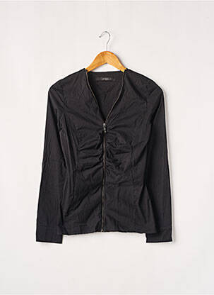 Chemisier coupe cintrée manches longues noir GUESS femme