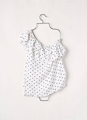 Blouse manches courtes manches courtes blanc DESIRES femme