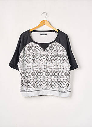 Top imprimé fantaisie manches 3/4 noir VILA femme