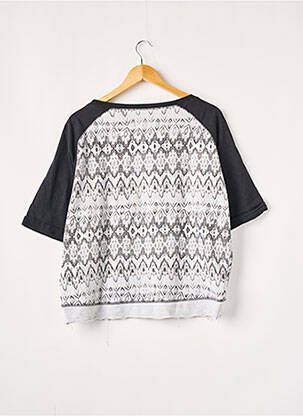 Top imprimé fantaisie manches 3/4 noir VILA femme