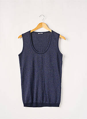 Top stretch sans manche bleu VOODOO femme