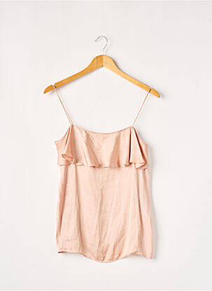 Top coupe fluide sans manche rose ZARA femme